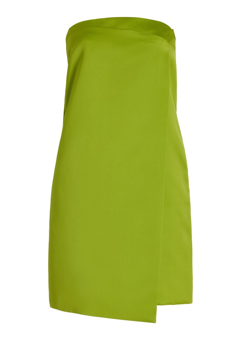 Philosophy di Lorenzo Serafini - Strapless Duchess Satin Mini Dress - Green - IT 38 - Moda Operandi