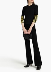 Philosophy di Lorenzo Serafini - Striped stretch-knit sweater - Yellow - IT 38