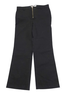 Philosophy Di Lorenzo Serafini Pants with Gold Zip Detail in Black Cotton