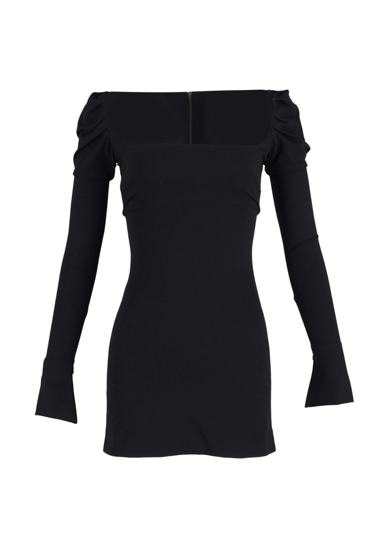 Philosophy di Lorenzo Serafini Puff Shoulder Mini Dress in Black Viscose