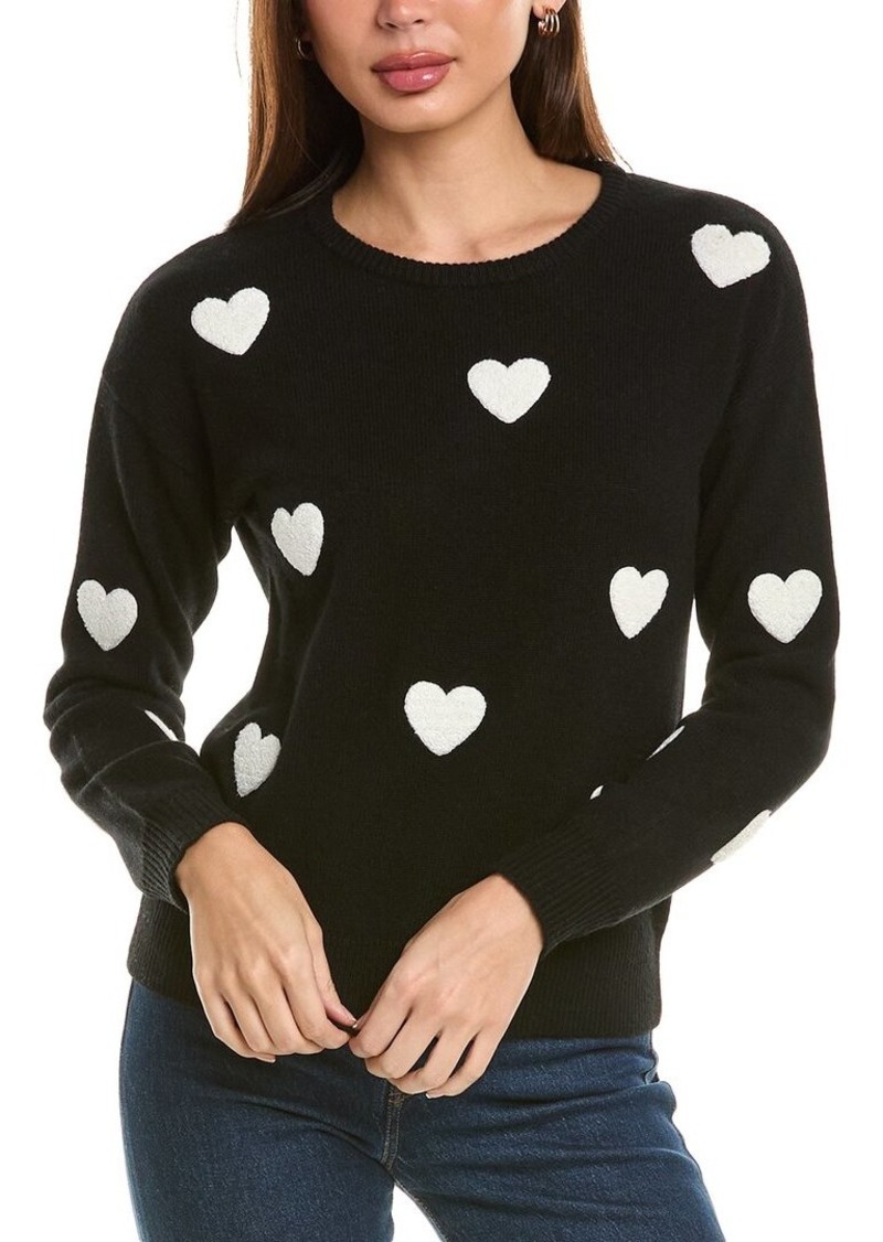 philosophy Heart Patch Cashmere Sweater