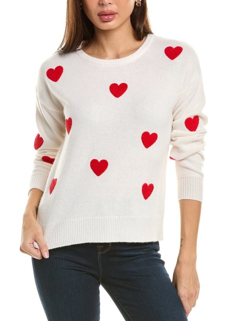 philosophy Heart Patch Cashmere Sweater