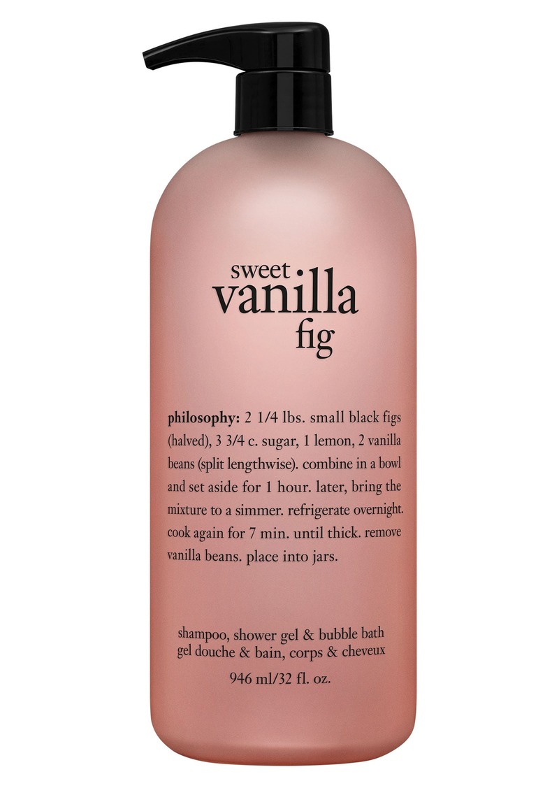 philosophy sweet vanilla fig shampoo