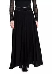 Philosophy Pleated Jersey Maxi Skirt