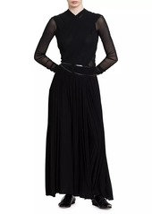 Philosophy Pleated Jersey Maxi Skirt