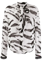 Philosophy printed bow blouse