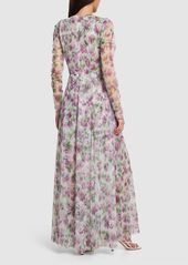 Philosophy Printed Tulle Long Dress