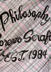 Philosophy Printed Tulle Short Sleeve Top