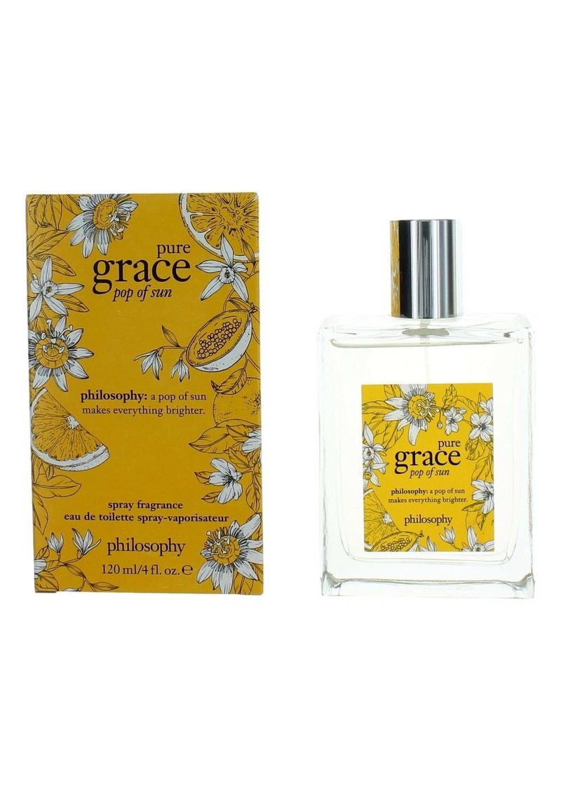 Pure Grace Pop of Sun by Philosophy, 4 oz Eau De Toilette Spray for Women