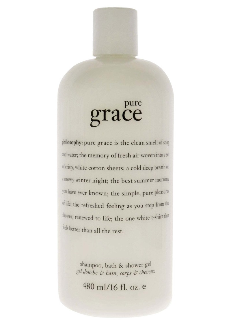 Pure Grace Shampoo, Bath Shower Gel by Philosophy for Unisex - 16 oz Shower Gel