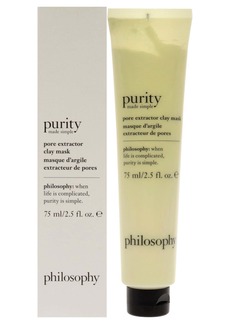 Purity Made Simple Pore Extractor Exfoliating Clay Mask by Philosophy for Unisex - 2.5 oz Mask