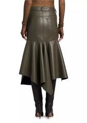 Philosophy Serafina Faux Leather Handkerchief Skirt