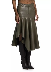 Philosophy Serafina Faux Leather Handkerchief Skirt