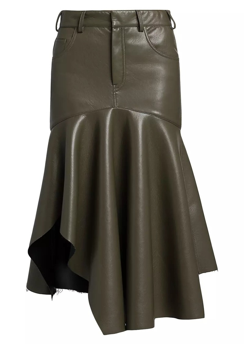 Philosophy Serafina Faux Leather Handkerchief Skirt