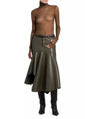 Philosophy Serafina Faux Leather Handkerchief Skirt