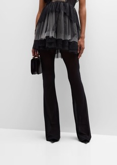 Philosophy Sheer Flared Trousers