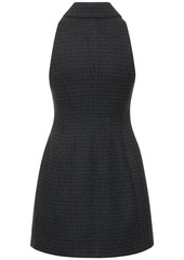 Philosophy Sleeveless Houndstooth Tech Mini Dress