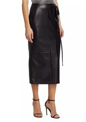 Philosophy Vegan Leather Midi Skirt