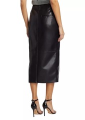 Philosophy Vegan Leather Midi Skirt