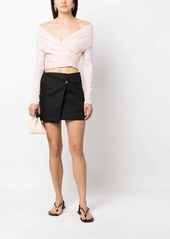 Philosophy wraparound-style crop top