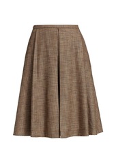 Piazza Sempione Above The Knee Pleated Skirt