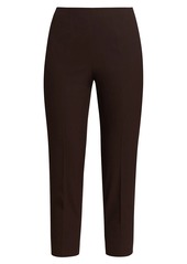 Piazza Sempione Audrey Cropped Stretch-Cotton Trousers
