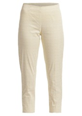 Piazza Sempione Audrey Printed Stretch Cotton Cropped Pants