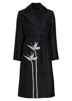 Piazza Sempione Flower Padded Trench Coat