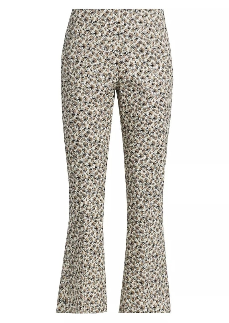 Piazza Sempione Grace Floral Ankle-Crop Flared Trousers