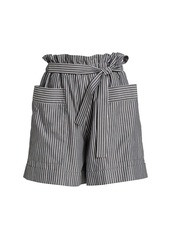 Piazza Sempione Striped Cotton Bermuda Shorts