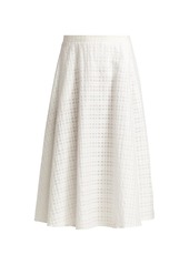 Piazza Sempione Tonal Checked A-Line Skirt