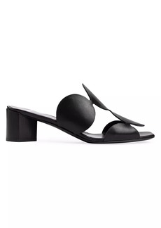 Pierre Hardy Bulles Circular Applique Leather Mules