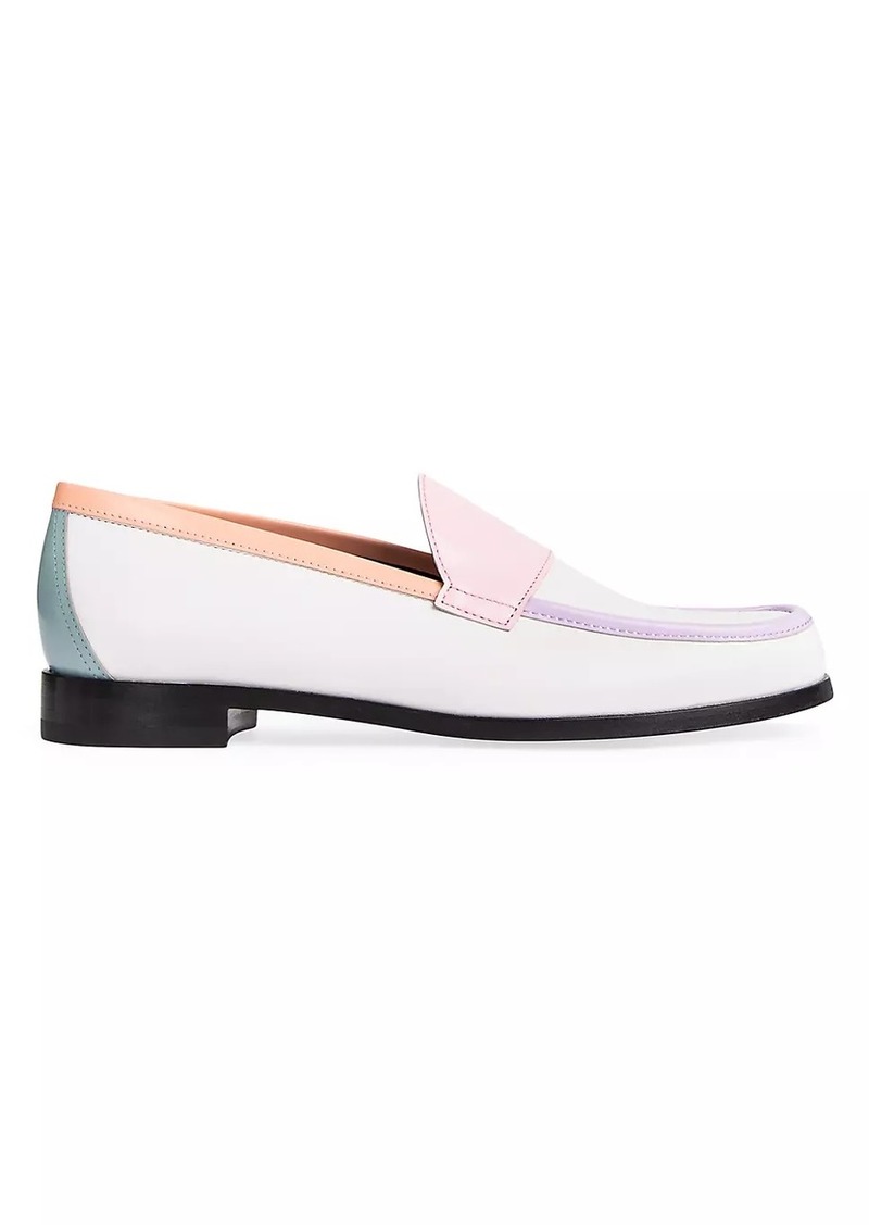 Pierre Hardy Hardy Colorblocked Leather Loafers