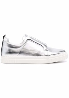 Pierre Hardy metallic-effect slip-on sneakers