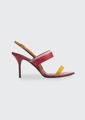 Pierre Hardy Alpha 80mm Colorblock Mixed Leather Sandals