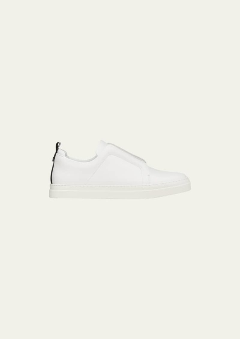 Pierre Hardy Laceless Leather Low-Top Sneakers