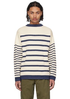 Pilgrim Surf + Supply White Forest Stripe Sweater