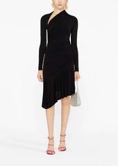 Pinko asymmetric long-sleeve dress