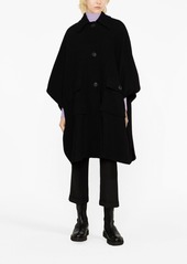 Pinko batwing-sleeves wool-blend coat