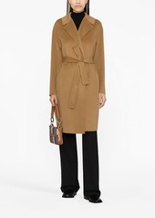 Pinko belted single-breasted coat