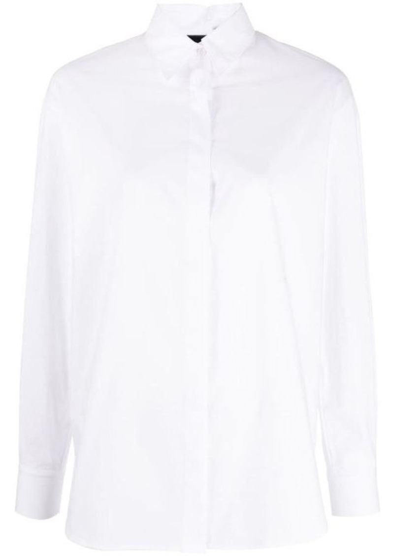 Pinko 'Bridport' White Long Sleeves Shirt in Cotton Woman