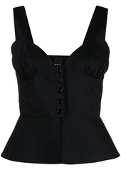 Pinko buttoned-up bustier top