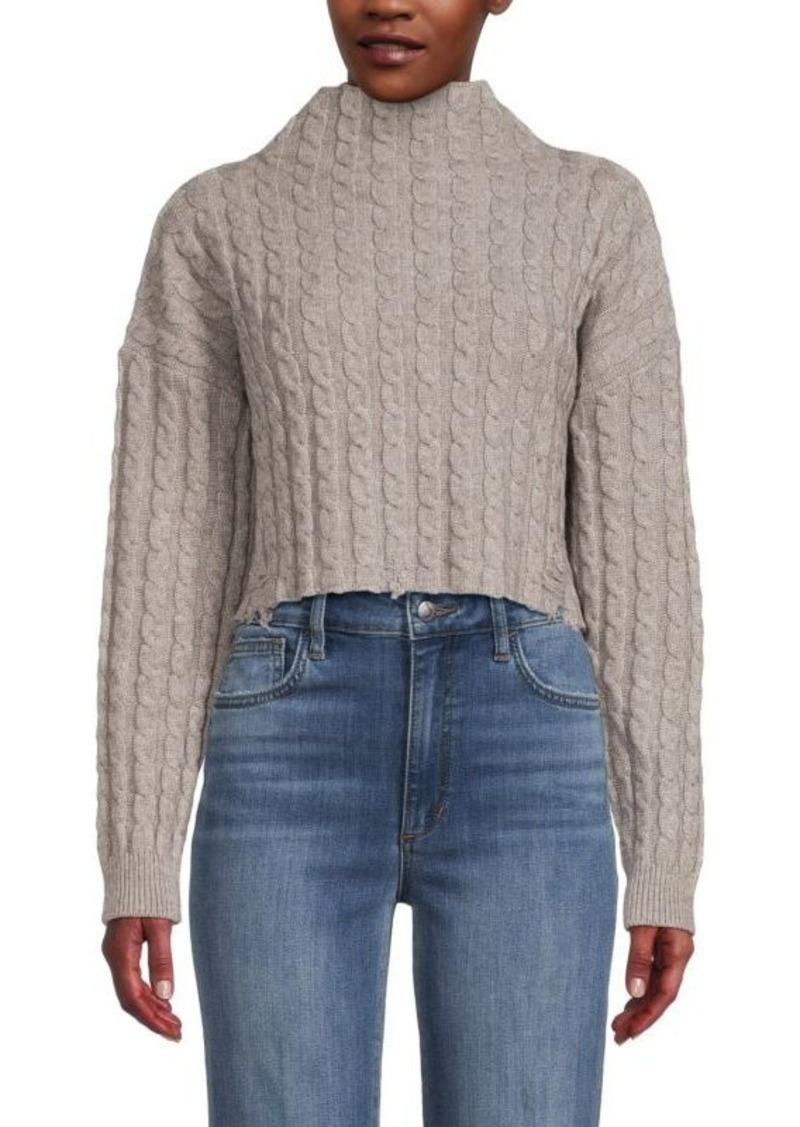 Pinko Cable Knit Funnelneck Sweater