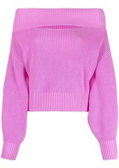 Pinko chunky knit off-shoulder jumper