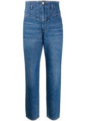 Pinko denim high waisted tapered jeans