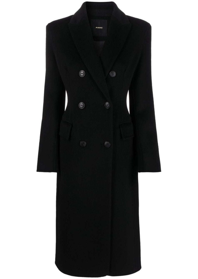 Pinko double-breasted wool coat