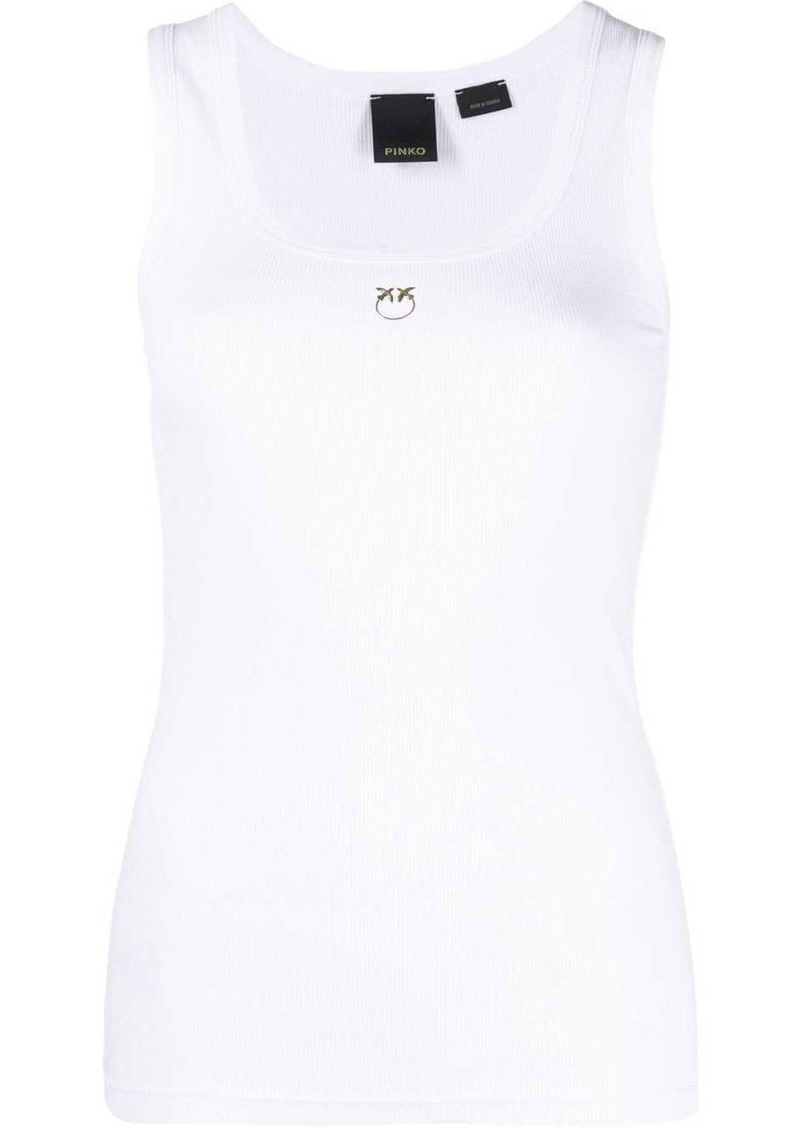 Pinko embroidered Love-Birds logo vest