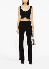 Pinko flared stretch-jersey trousers