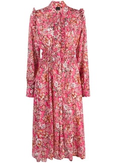 Pinko floral pattern shirt dress