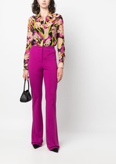 Pinko floral-print long-sleeve shirt